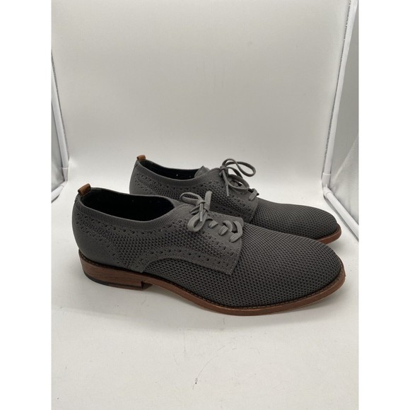 Cole Haan Mens Shoes Size 9.5M Grey Leather Oxford Lace Up Sneakers main image 8